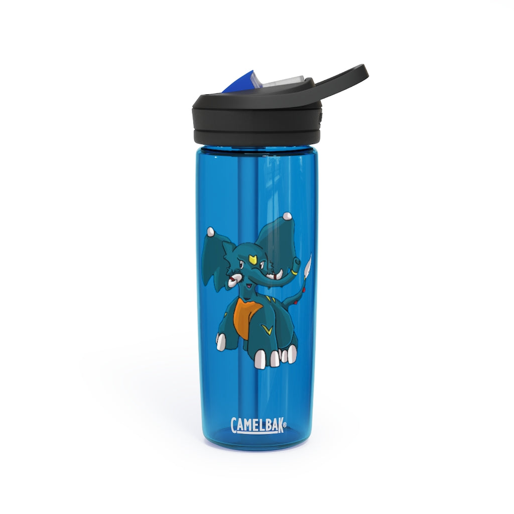 Tuskhann CamelBak Eddy® Water Bottle in 20oz and 25oz sizes, showcasing its durable Tritan™ material and spill-proof design.